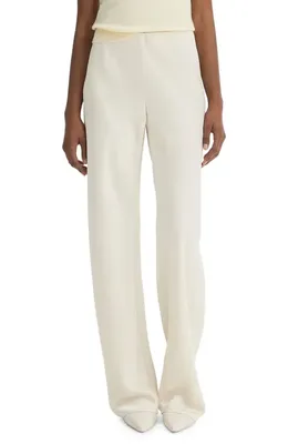 Vince Vince Colette High Waist Fluid Satin Bias Pants in Bona — Women Autumn ivory Pants