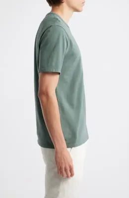 Vince Vince Solid T-Shirt in Washed Laurel — Men Summer grey Tops