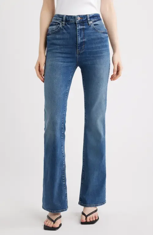 FRAME FRAME The Reboot High Waist Bootcut Jeans in Daylily — Women Summer navy Pants