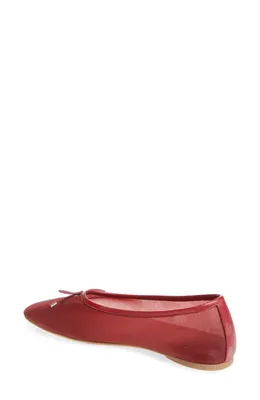 rag & bone rag & bone Poppi Ballet Flat in Lava Mesh — Women Autumn red Shoes