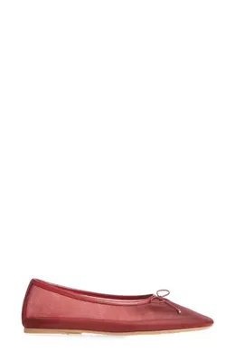 rag & bone rag & bone Poppi Ballet Flat in Lava Mesh — Women Autumn red Shoes