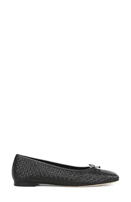 Vince Vince Darla Weave Ballet Flat in Black — Women Winter black Shoes