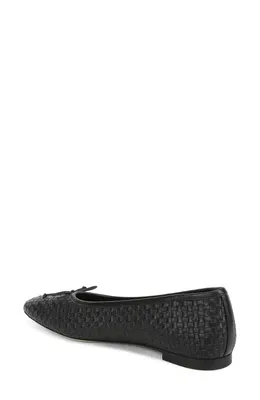 Vince Vince Darla Weave Ballet Flat in Black — Women Winter black Shoes