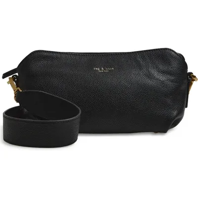 rag & bone rag & bone Gramercy Leather Crossbody Bag in Black — Women Winter black Hand Bags