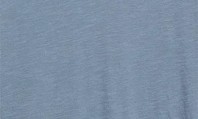 Vince Vince Fine Slub Layered Look Long Sleeve Pima Cotton T-Shirt in Hawk Blue/Coyote Gre — Men Summer grey Tops