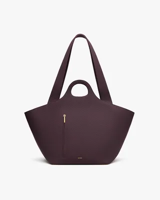 Cuyana Paloma Tote - Plum / One Size in chocolate — Winter chocolate Hand Bags