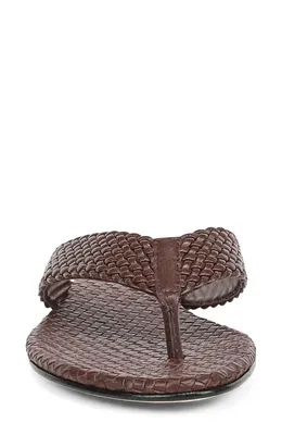 Vince Vince Lotus Flip Flop in Molton Brown — Women Autumn brown Shoes