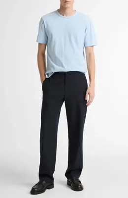 Vince Vince Solid T-Shirt in Washed Rainwater — Men Summer silver Tops