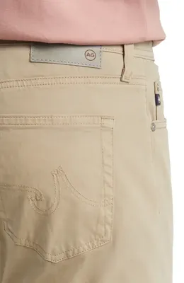 AG AG Everett Stretch Sateen Slim Straight Pants in Dusty Wheat — Men Autumn beige Pants