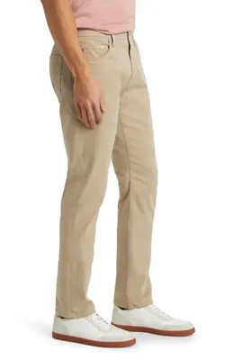 AG AG Everett Stretch Sateen Slim Straight Pants in Dusty Wheat — Men Autumn beige Pants