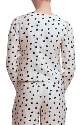 Boden Boden Salisbury Jacket in Ivory/Painted Dot — Women Winter ivory Outerwear