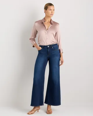 Quince Quince | Women's Three-Quarter Sleeve Shirt in Vintage Pink — Women Spring pink Button-Down Shirts