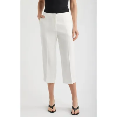 Theory Theory Slit Capri Pants in Ivory — Women Winter white Pants