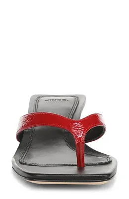 Vince Vince Sanjuan Flip Flop in Crimson Red — Women Winter red Shoes