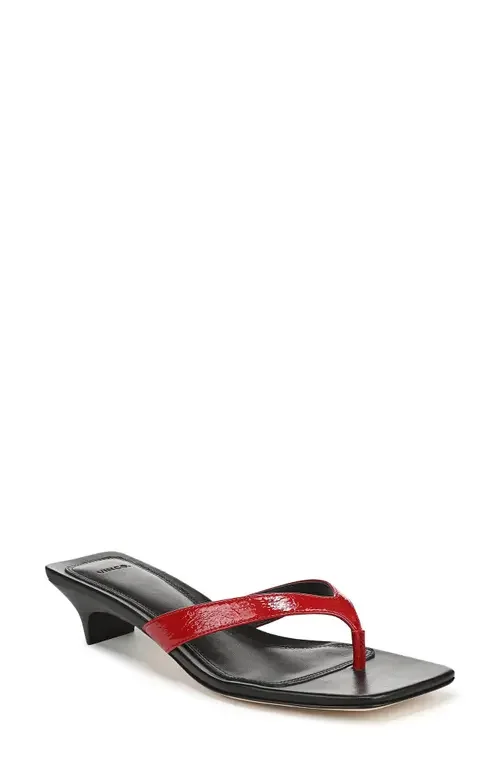 Vince Vince Sanjuan Flip Flop in Crimson Red — Women Winter red Shoes