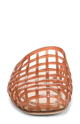 Vince Vince Barcelona Jelly Cage Mule in Dark Amber — Women Autumn coral Shoes