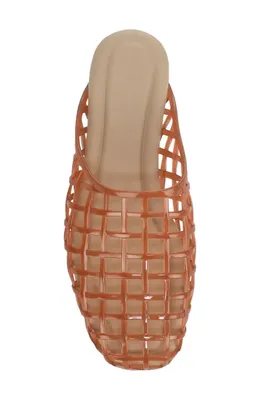 Vince Vince Barcelona Jelly Cage Mule in Dark Amber — Women Autumn coral Shoes
