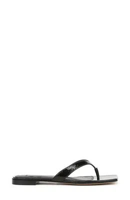 Vince Vince San Juan Flip Flop in Black-Dm — Women Winter black Shoes