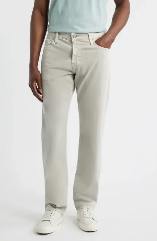 AG AG Protégé Straight Leg Jeans in 7 Years Sulfur Soft Dune — Men Summer white Pants