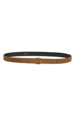 Vince Vince Suede Belt in Elmwood — Women Autumn tan Accessories