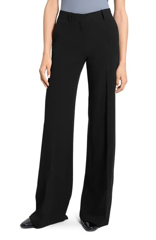 Theory Theory Fluid Flare Leg Pants in Black — Women Winter black Pants