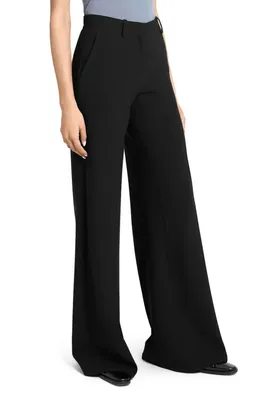 Theory Theory Fluid Flare Leg Pants in Black — Women Winter black Pants