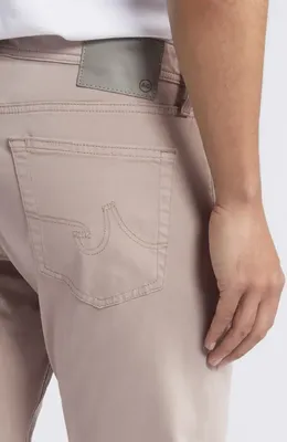 AG AG Tellis Stretch Sateen Modern Slim Pants in Sparrow Brown — Men Autumn tan Pants