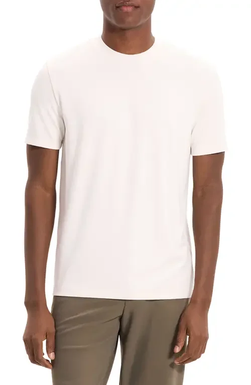 Theory Theory Sarior Anemone Milano T-Shirt in Winter Ivory — Men Winter white Tops