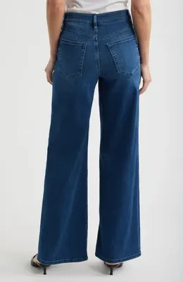 FRAME FRAME Le Slim Palazzo High Waist Wide Leg Jeans in Aubade — Women Winter navy Jeans & Denim