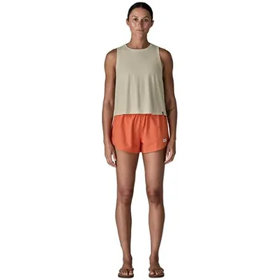 Patagonia Patagonia Capilene Cool Trail Cropped Tank Top in Dyno White — Unisex Spring white Tank Tops & Camis