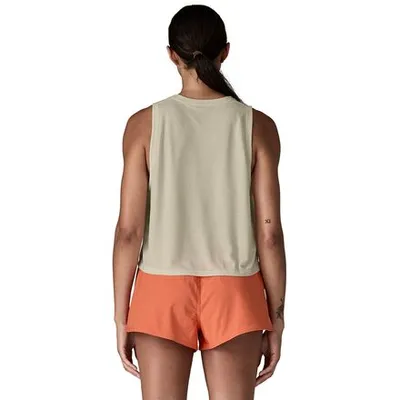 Patagonia Patagonia Capilene Cool Trail Cropped Tank Top in Dyno White — Unisex Spring white Tops