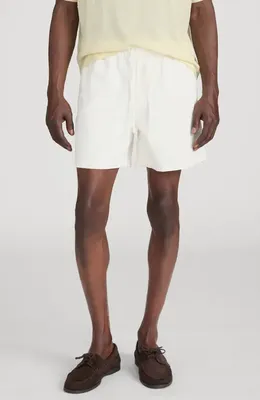 FRAME FRAME Cotton Canvas Drawstring Shorts in Off White — Men Winter white Shorts