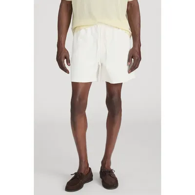 FRAME FRAME Cotton Canvas Drawstring Shorts in Off White — Men Winter white Shorts