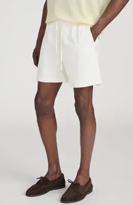 FRAME FRAME Cotton Canvas Drawstring Shorts in Off White — Men Winter white Shorts