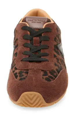 rag & bone rag & bone Retro Runner Slim Ultra Sneaker in Leopard — Women Autumn brown Shoes