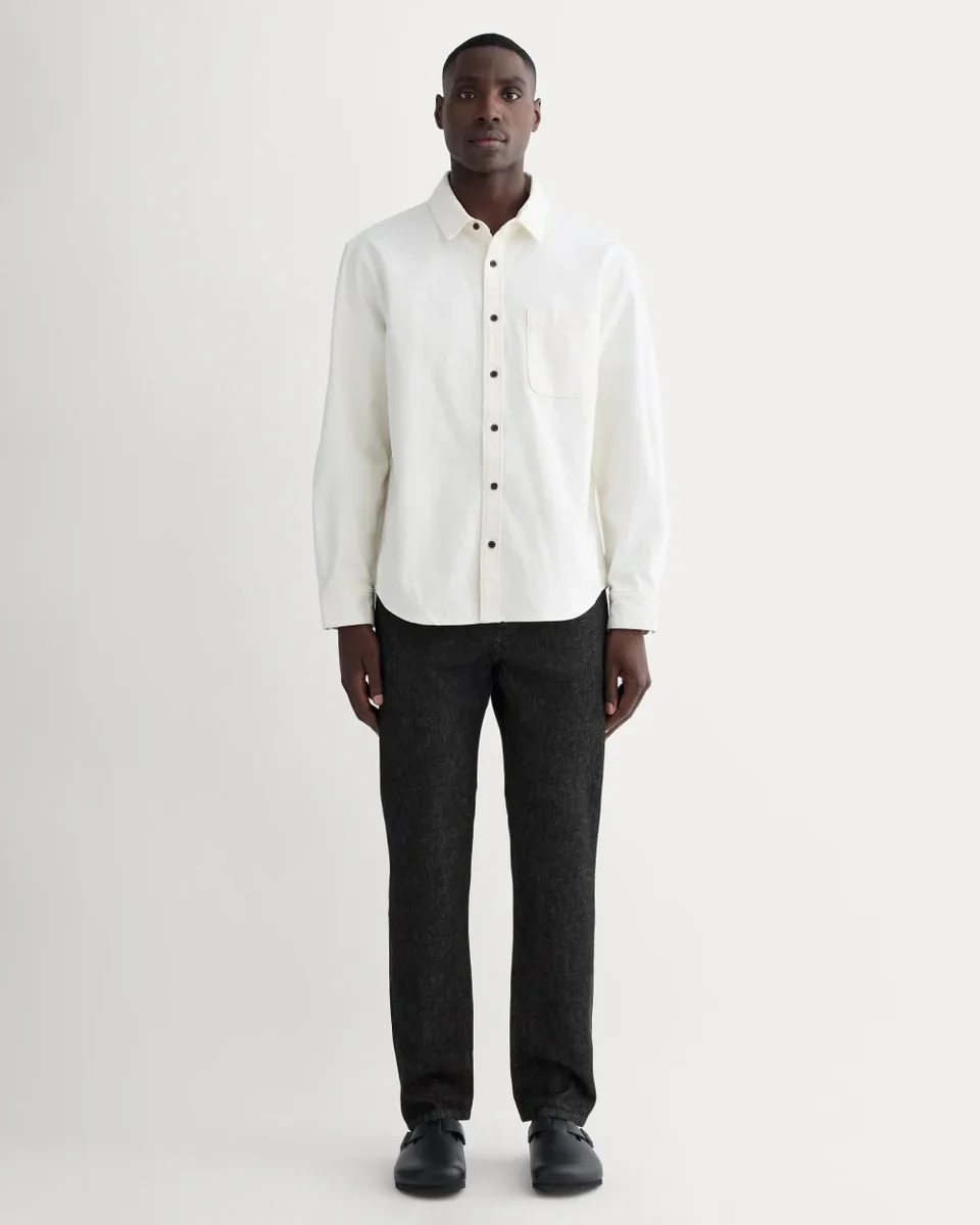 Everlane Everlane Selvedge Straight Fit Jean in Black Rinse — Winter black Jeans & Denim