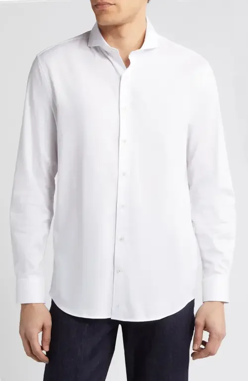johnnie-O johnnie-O Boswell Button-Up Shirt in White — Men Winter white Tops