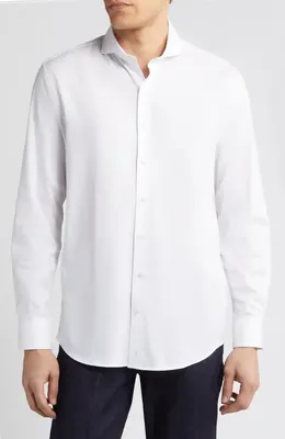 johnnie-O johnnie-O Boswell Button-Up Shirt in White — Men Winter white Tops