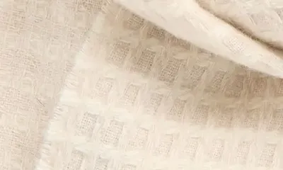 rag & bone rag & bone Joni Recycled Wool Blend Waffle Scarf in Oatmeal — Women Autumn ivory Accessories