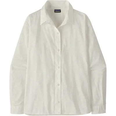 Patagonia Patagonia Sunrise Stream Long-Sleeve Shirt in White — Unisex Winter white Button-Down Shirts