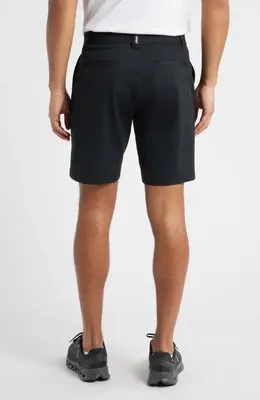 johnnie-O johnnie-O Fusionn Stretch Nylon Chino Shorts in Black — Men Winter black Shorts