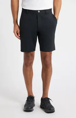 johnnie-O johnnie-O Fusionn Stretch Nylon Chino Shorts in Black — Men Winter black Shorts