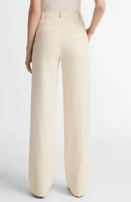 Vince Vince Elsa High Rise Straight Leg Trousers in Ecru — Women Spring beige Pants