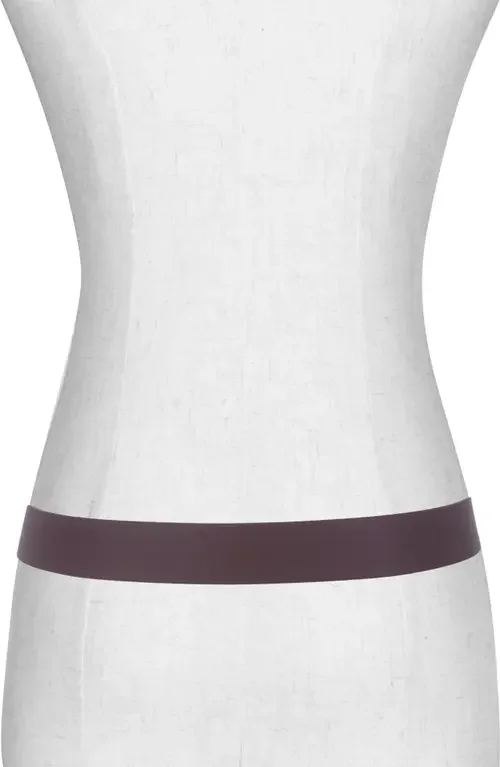 Vince Vince Leather Belt in Fig — Men Autumn chocolate Belts