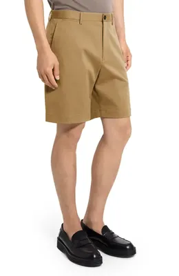 Theory Theory Standard Chino in Moonsoft Cotton Blend Shorts in Fresh Khaki - 2Qh — Men Autumn tan Shorts