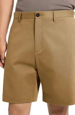 Theory Theory Standard Chino in Moonsoft Cotton Blend Shorts in Fresh Khaki - 2Qh — Men Autumn tan Shorts