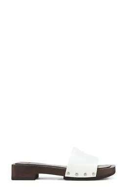 Vince Vince Barbara Platform Slide Sandal in Milk — Women Winter white Shoes