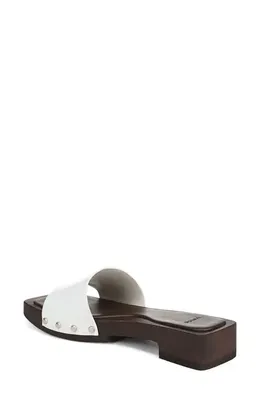 Vince Vince Barbara Platform Slide Sandal in Milk — Women Winter white Shoes