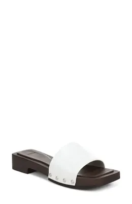 Vince Vince Barbara Platform Slide Sandal in Milk — Women Winter white Shoes
