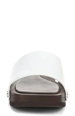 Vince Vince Barbara Platform Slide Sandal in Milk — Women Winter white Shoes